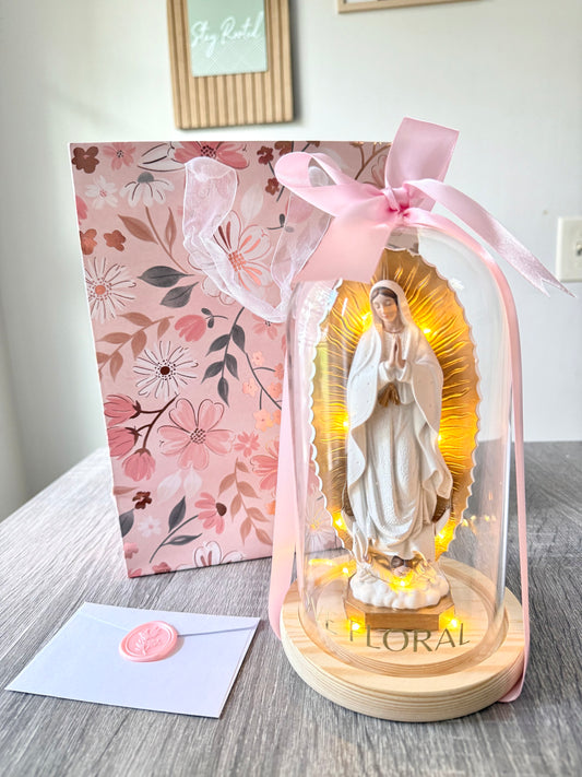 Virgin of Guadalupe in Glass Dome